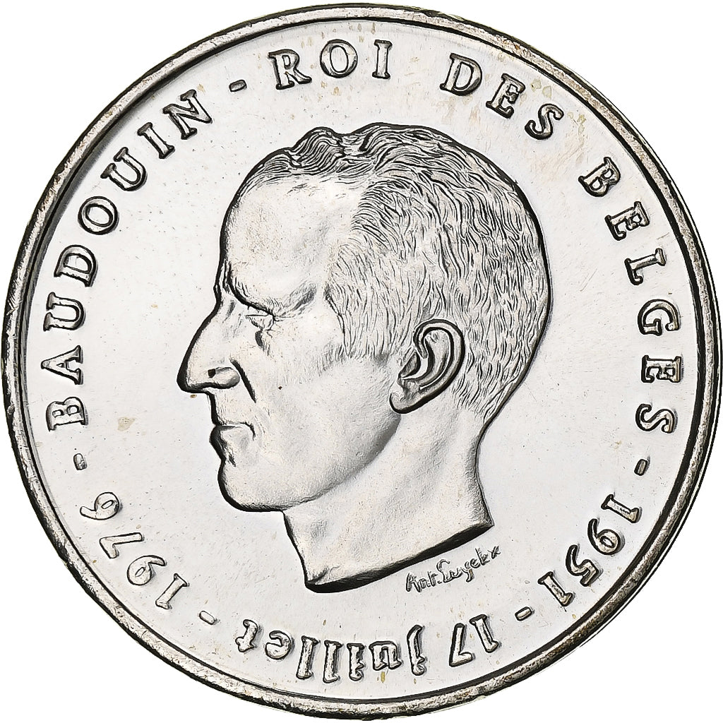 Belgium, Baudouin I, 250 Francs, 250 Frank, 1976, Brussels, Silver, MS(60-62)