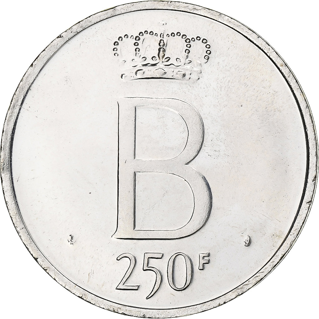 Belgium, Baudouin I, 250 Francs, 250 Frank, 1976, Brussels, Silver, MS(60-62)