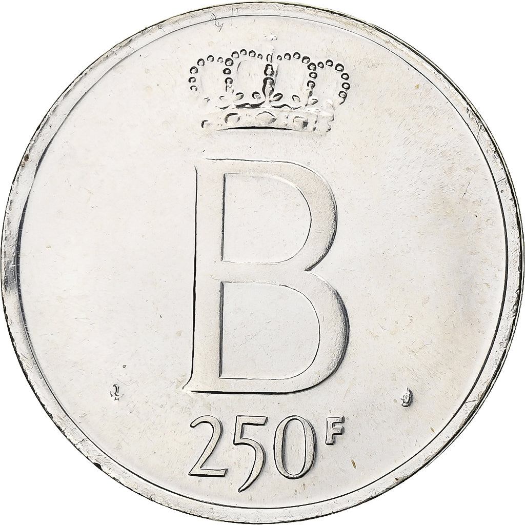 Belgium, Baudouin I, 250 Francs, 250 Frank, 1976, Brussels, Silver, MS(60-62)