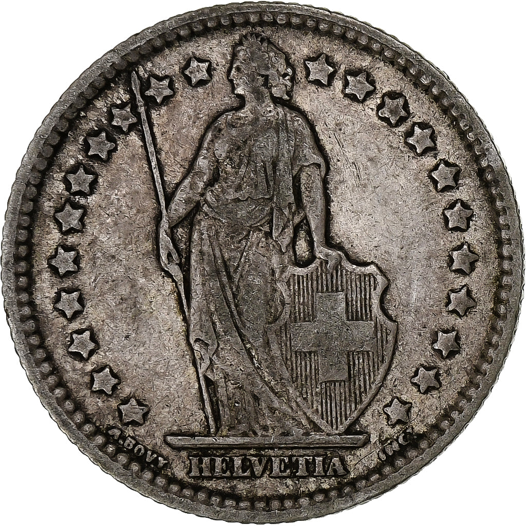 Svizzera, Franc, 1911, Bern, Argento, MB+, KM:24