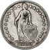 Suiza, Franc, 1906, Bern, Plata, BC+, KM:24