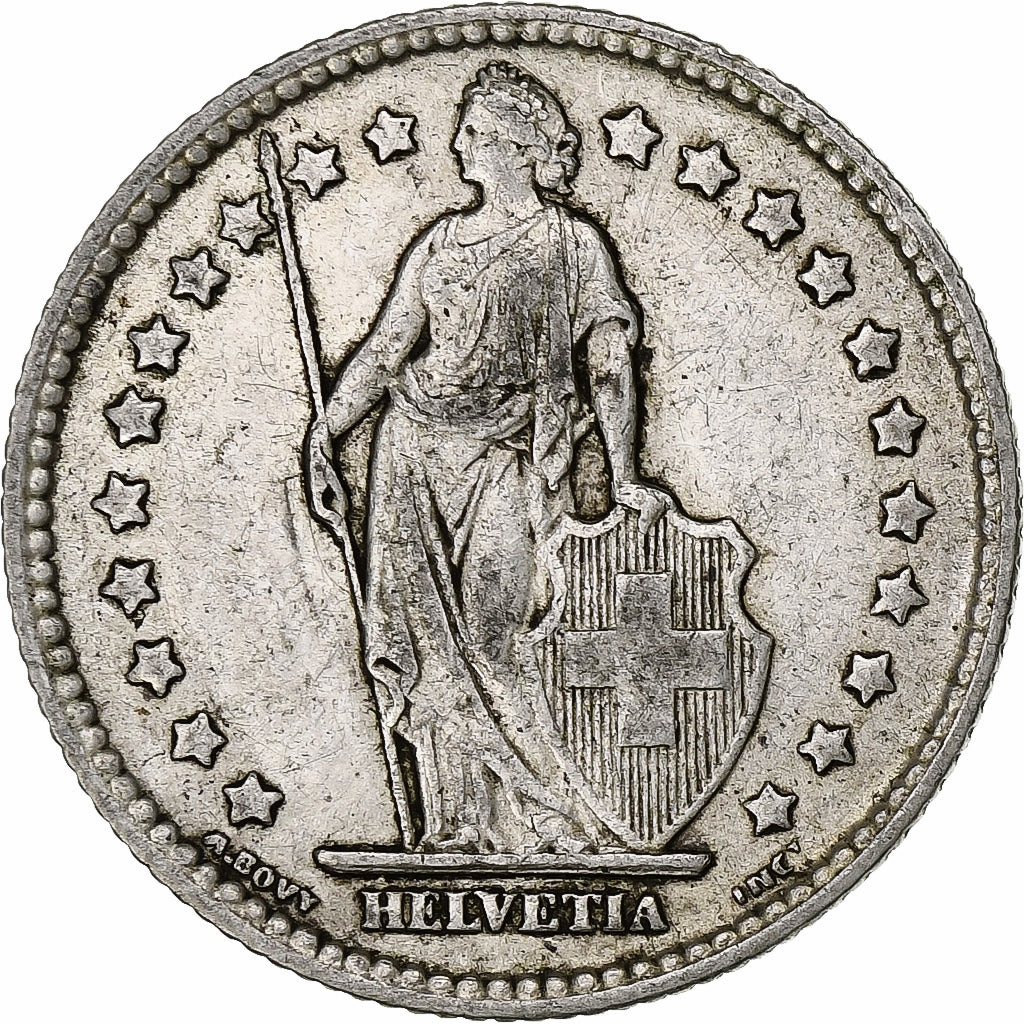 Suiza, Franc, 1911, Bern, Plata, MBC, KM:24