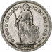 Suiza, Franc, 1911, Bern, Plata, MBC, KM:24