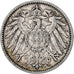 ALEMANIA - IMPERIO, Wilhelm II, Mark, 1892, Karlsruhe, Plata, BC+, KM:14