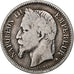 França, Napoleon III, Franc, 1868, Paris, Prata, VF(20-25), Gadoury:463