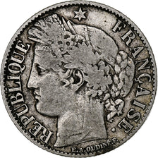 France, Franc, Cérès, 1895, Paris, Silver, VF(20-25), Gadoury:465a, KM:822.1