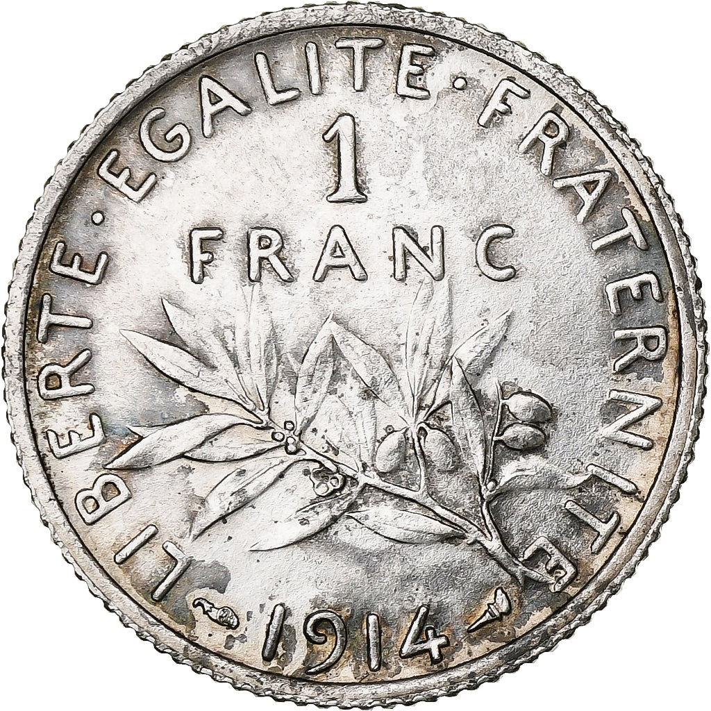 Francia, Franc, Semeuse, 1914, Paris, Argento, SPL-, Gadoury:467, KM:844.1