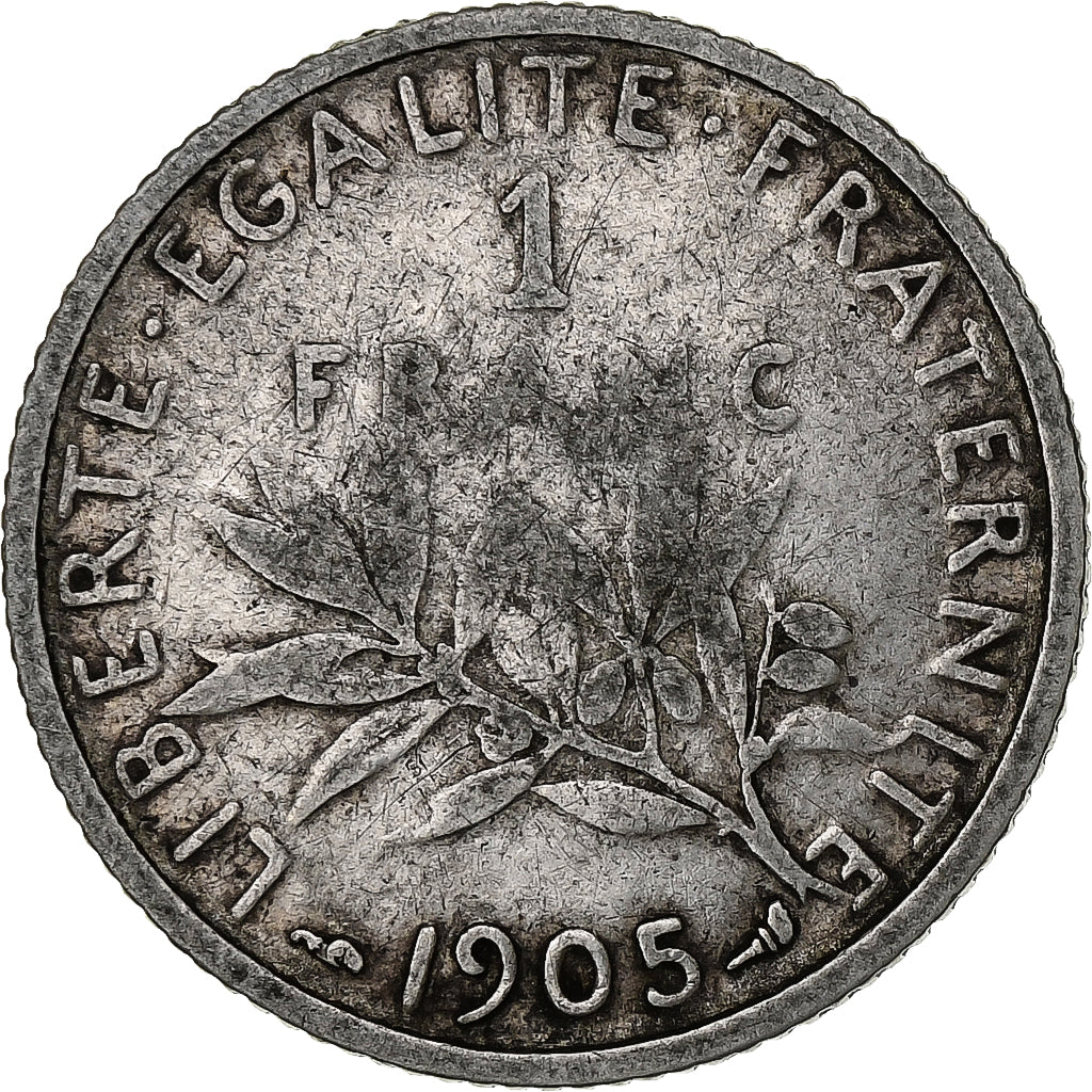 France, Franc, Semeuse, 1905, Paris, Argent, TB, Gadoury:467, KM:844.1