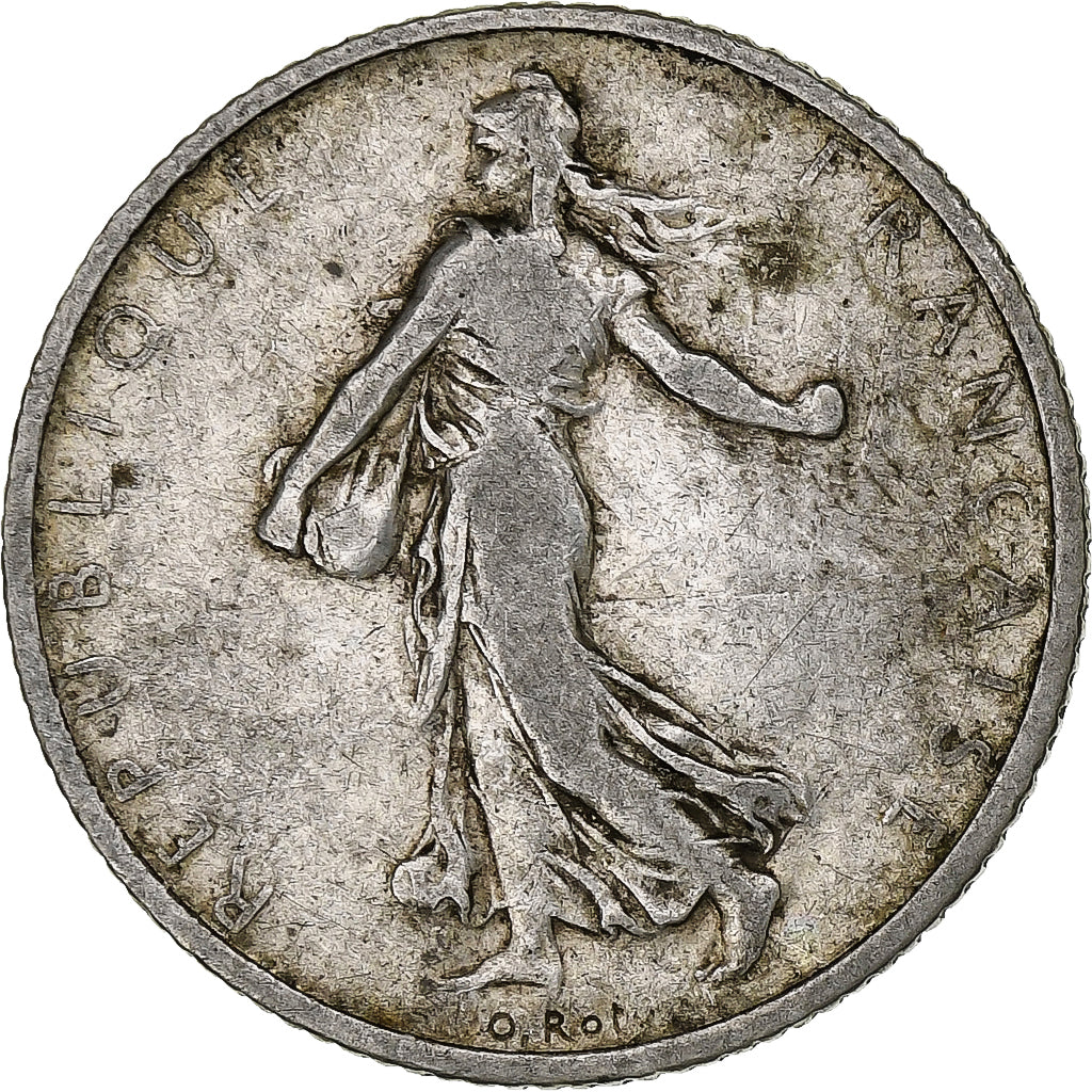 Frankreich, Franc, Semeuse, 1908, Paris, Silber, SS, Gadoury:467, KM:844.1