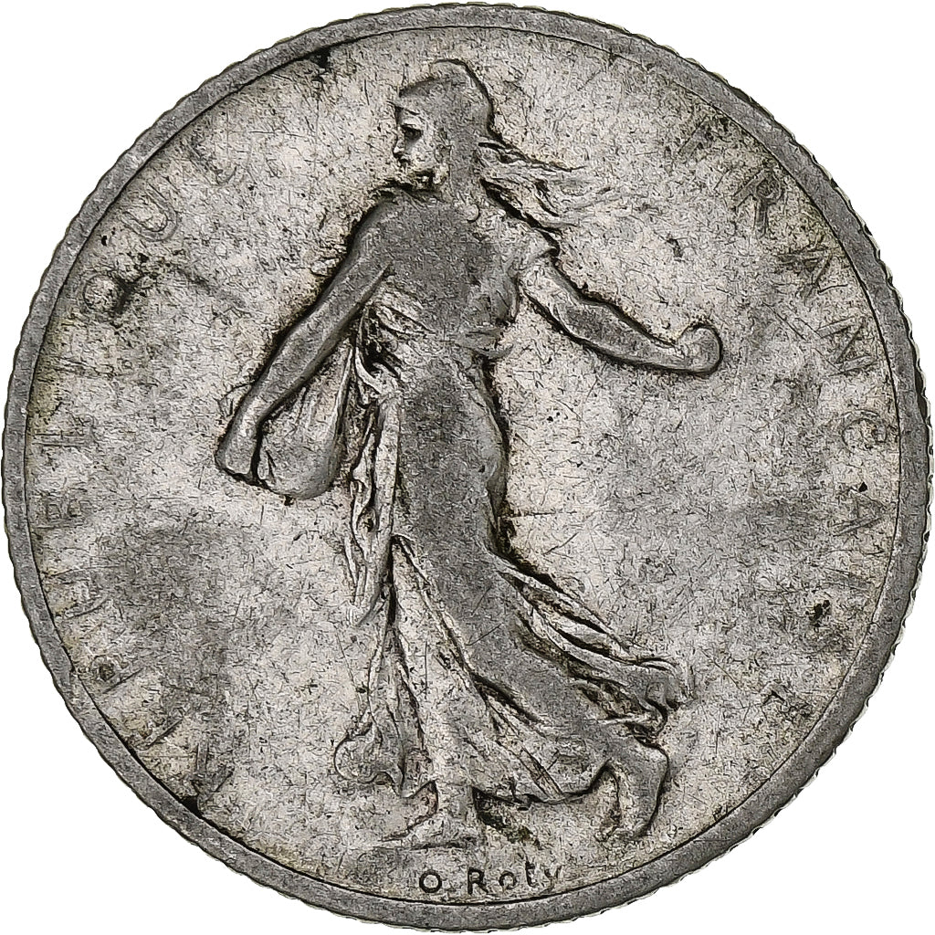 France, Franc, Semeuse, 1908, Paris, Argent, TB, Gadoury:467, KM:844.1