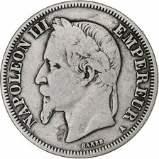 France, Napoleon III, 2 Francs, 1868, Paris, Silver, VF(30-35), Gadoury:527