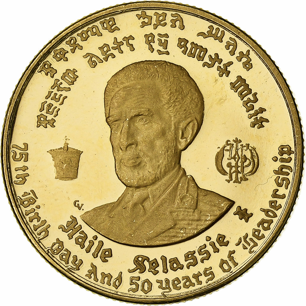 Ethiopia, 10 Dollars, 1966, Proof, Gold, MS(65-70), KM:38