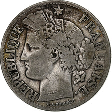 Francia, 2 Francs, Cérès, 1871, Paris, Argento, MB, Gadoury:530, KM:817.1