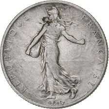 France, 2 Francs, Semeuse, 1908, Paris, Argent, TB+, Gadoury:532, KM:845.1
