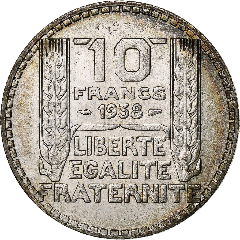Frankreich, 10 Francs, Turin, 1938, Paris, Silber, SS+, Gadoury:801, KM:878