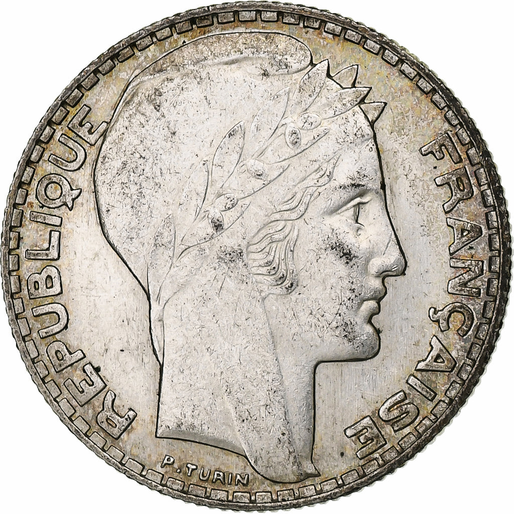 Francia, 10 Francs, Turin, 1932, Paris, Argento, BB+, Gadoury:801, KM:878