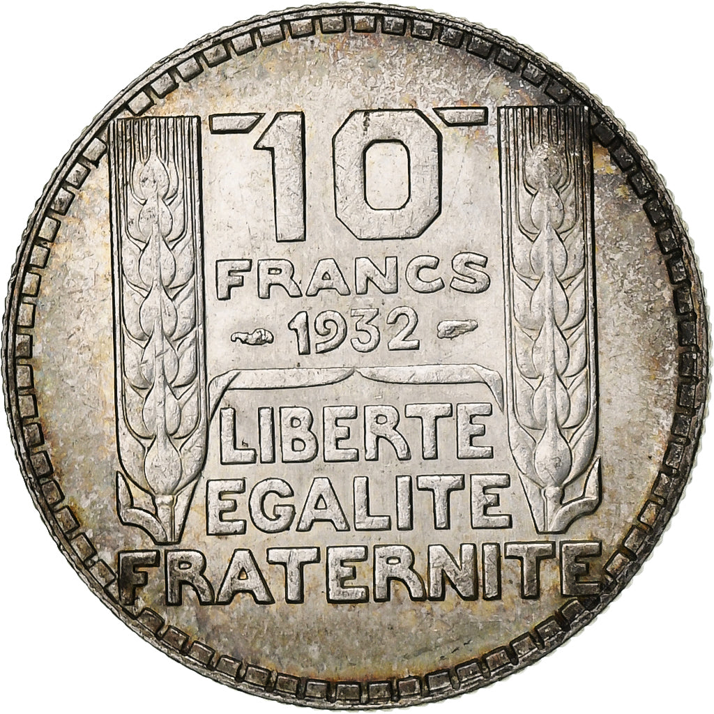 Francia, 10 Francs, Turin, 1932, Paris, Argento, BB+, Gadoury:801, KM:878