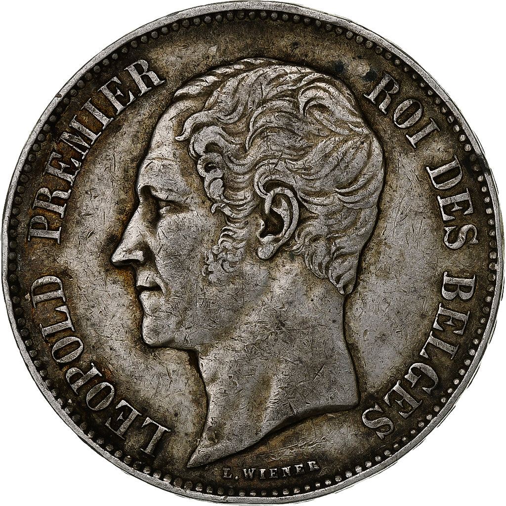 Belgium, Leopold I, 5 Francs, 5 Frank, 1852, Silver, EF(40-45), KM:17