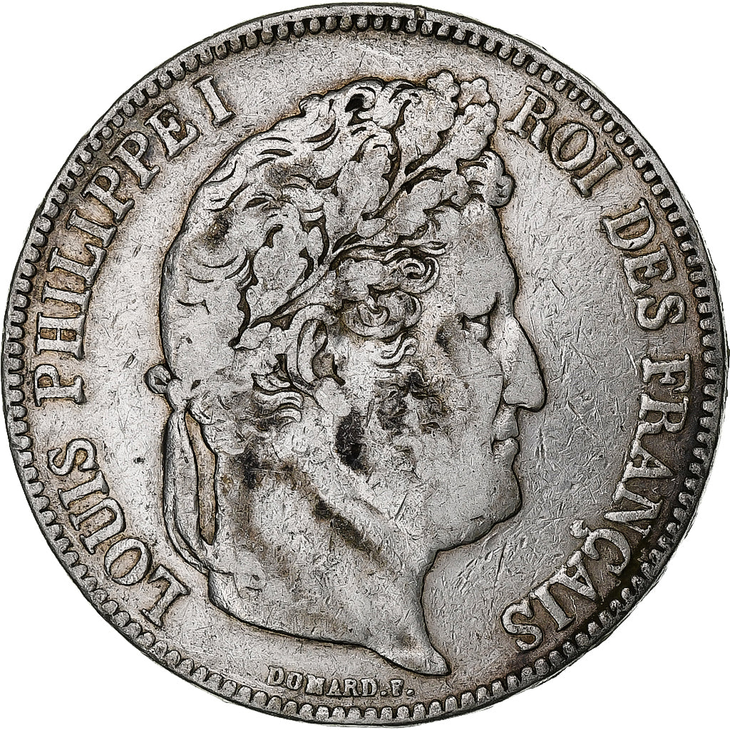Francja, 5 Francs, Louis-Philippe, 1834, Paris, Srebro, VF(30-35), Gadoury:678