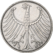 GERMANY - FEDERAL REPUBLIC, 5 Mark, 1973, Munich, Silver, EF(40-45), KM:112.1