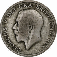 Great Britain, 1/2 Crown, 1920, Silver, VF(20-25), KM:818.1a