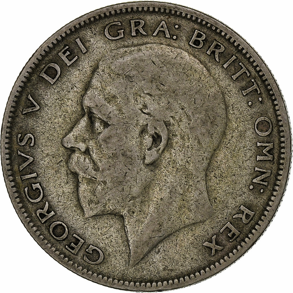 Great Britain, 1/2 Crown, 1928, Silver, VF(20-25), KM:835