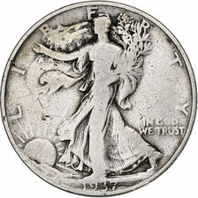 United States, Walking Liberty Half Dollar, 1937, Philadelphia, Silver