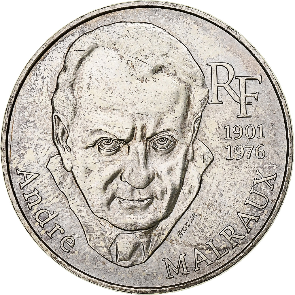Francia, 100 Francs, André Malraux, 1997, Paris, Argento, SPL-, Gadoury:954