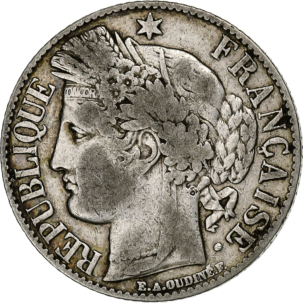 France, Franc, Cérès, 1887, Paris, Argent, TB+, Gadoury:465a, KM:822.1
