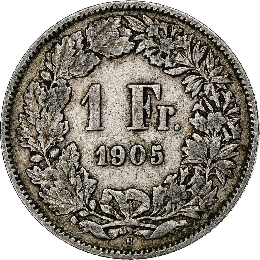 Switzerland, Franc, 1905, Bern, Silver, VF(20-25), KM:24