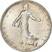 Frankrijk, Franc, Semeuse, 1920, Paris, Zilver, ZF+, Gadoury:467, KM:844.1