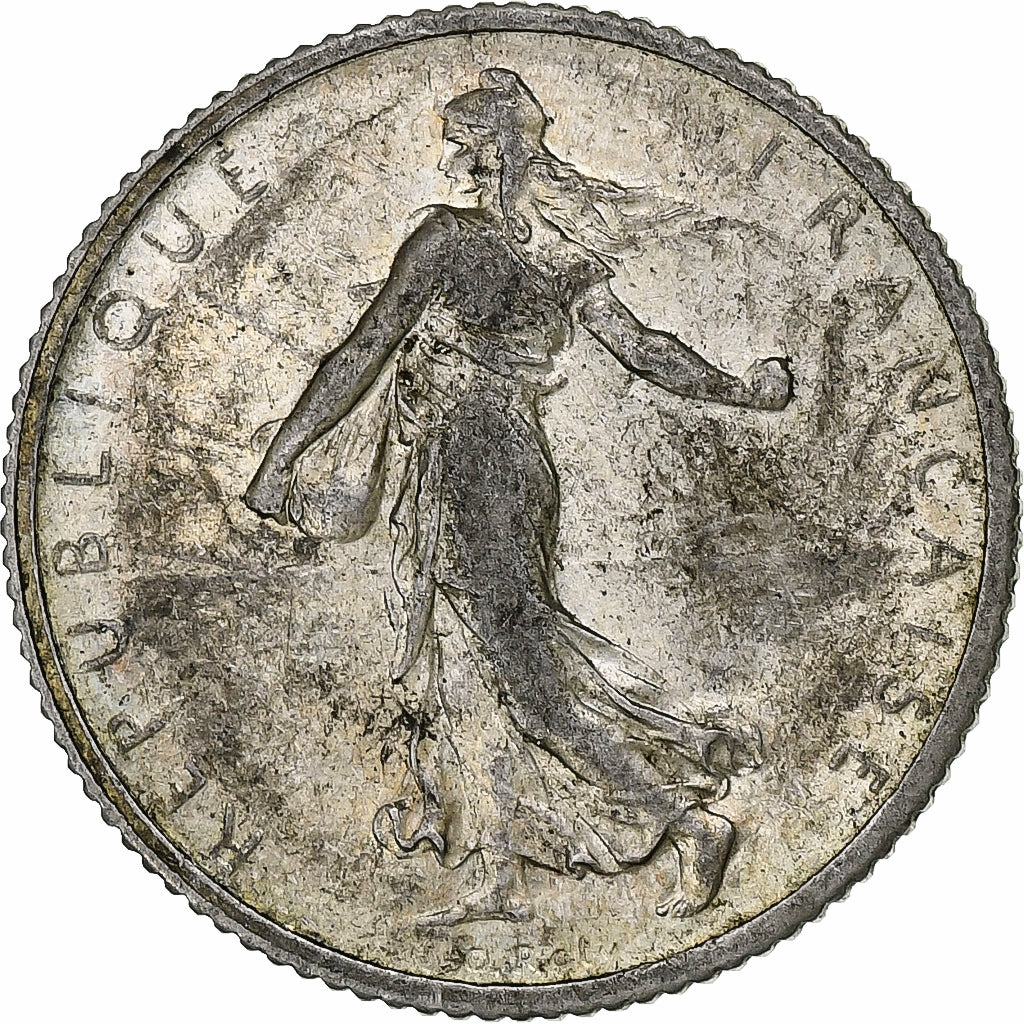 Francia, Franc, Semeuse, 1914, Paris, Plata, MBC, Gadoury:467, KM:844.1