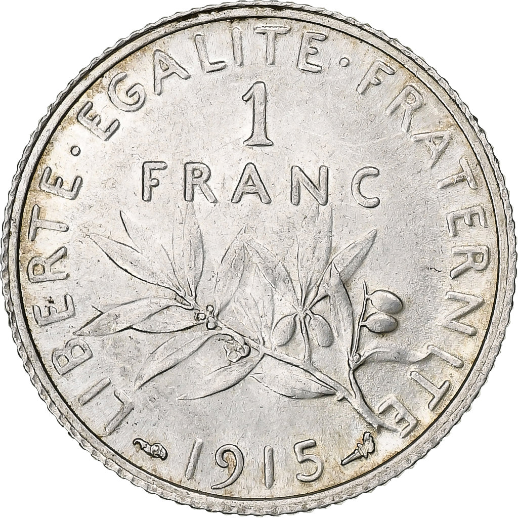 Francia, Franc, Semeuse, 1915, Paris, Plata, EBC, Gadoury:467, KM:844.1