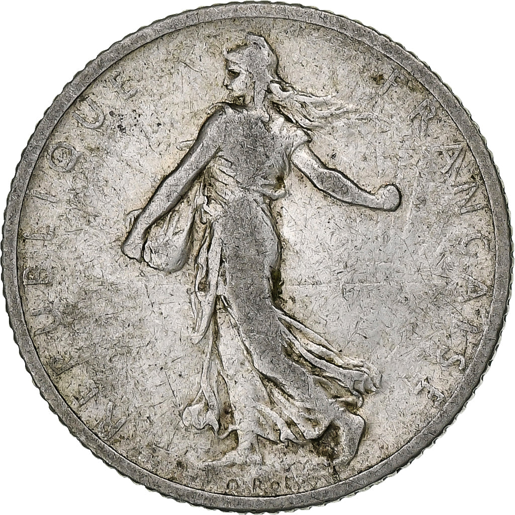 France, Franc, Semeuse, 1907, Paris, Argent, TB, Gadoury:467, KM:844.1