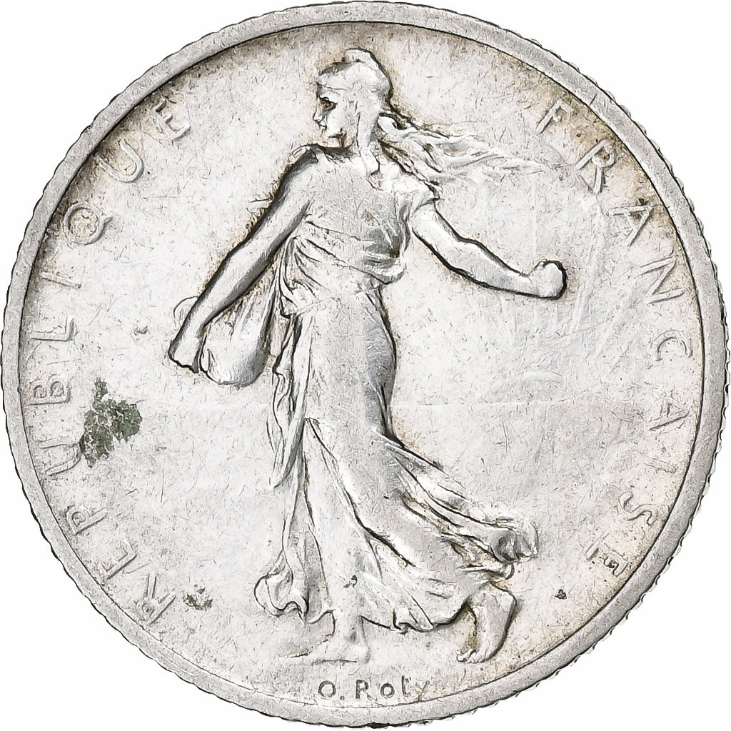 France, Franc, Semeuse, 1908, Paris, Silver, VF(30-35), Gadoury:467, KM:844.1