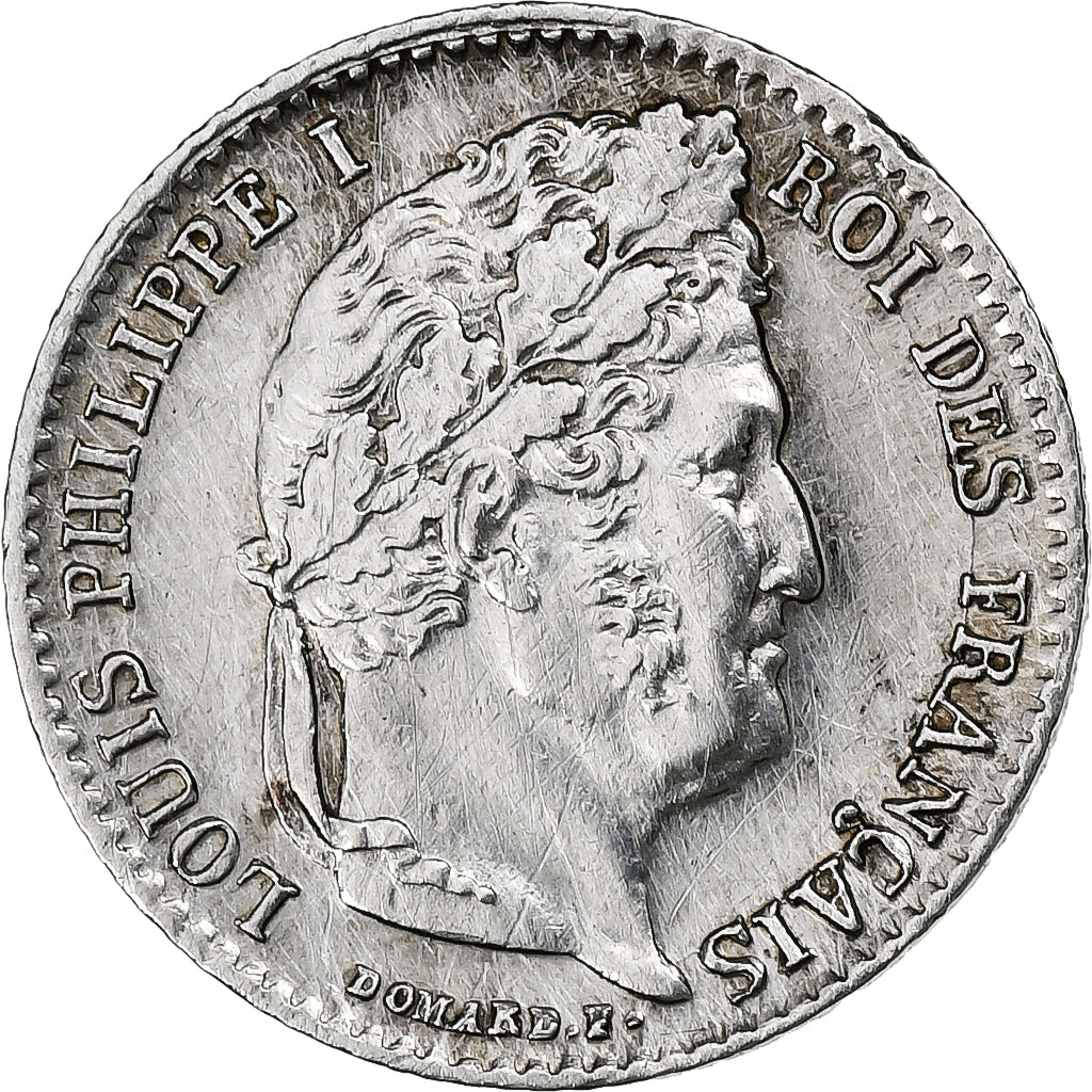 Francia, 1/4 Franc, Louis-Philippe, 1839, Lille, Argento, SPL-, Gadoury:355