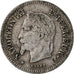 França, Napoleon III, 20 Centimes, 1867, Paris, Prata, EF(40-45), Gadoury:309