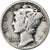États-Unis, Dime, Mercury Dime, 1940, U.S. Mint, Argent, TTB, KM:140