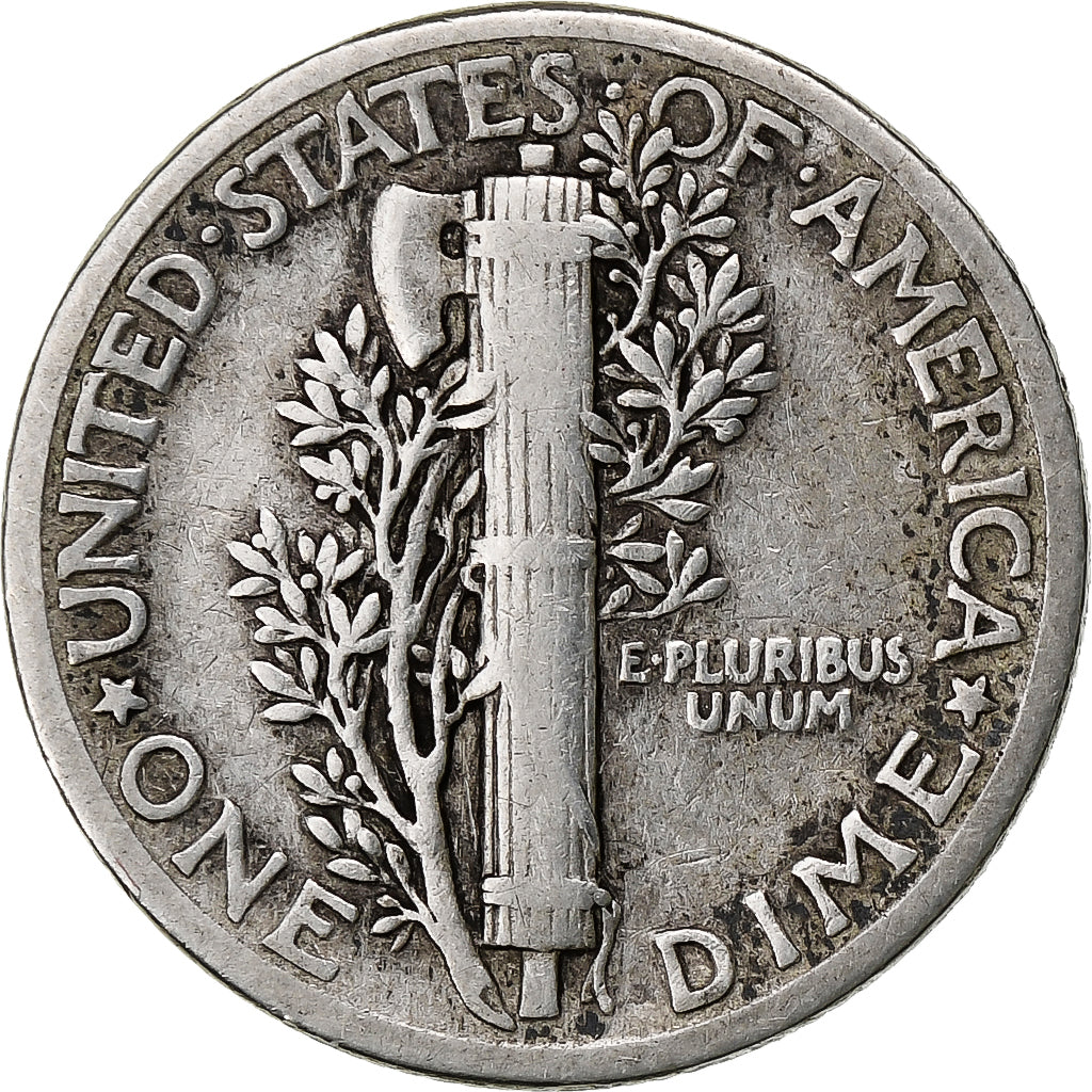 Stati Uniti, Dime, Mercury Dime, 1940, U.S. Mint, Argento, BB, KM:140