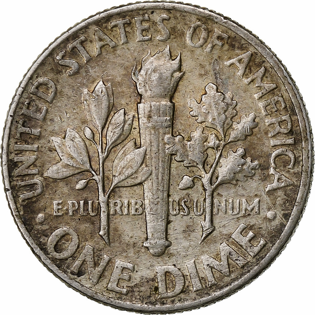USA, Dime, Roosevelt Dime, 1964, U.S. Mint, Srebro, EF(40-45), KM:195