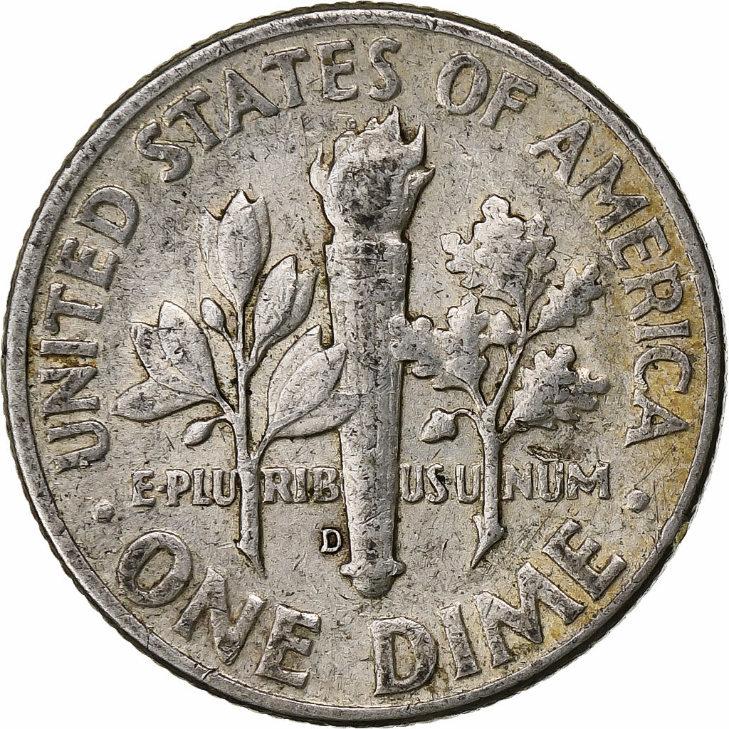 États-Unis, Dime, Roosevelt Dime, 1964, U.S. Mint, Argent, TTB, KM:195