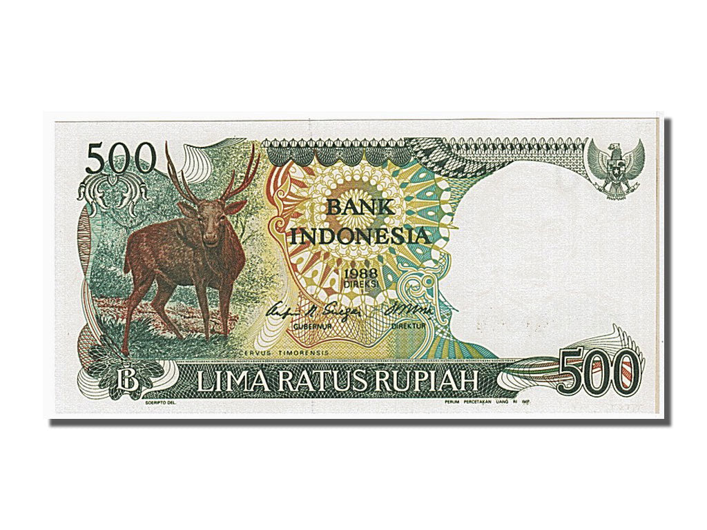 Banconote, Indonesia, 500 Rupiah, 1988, FDS