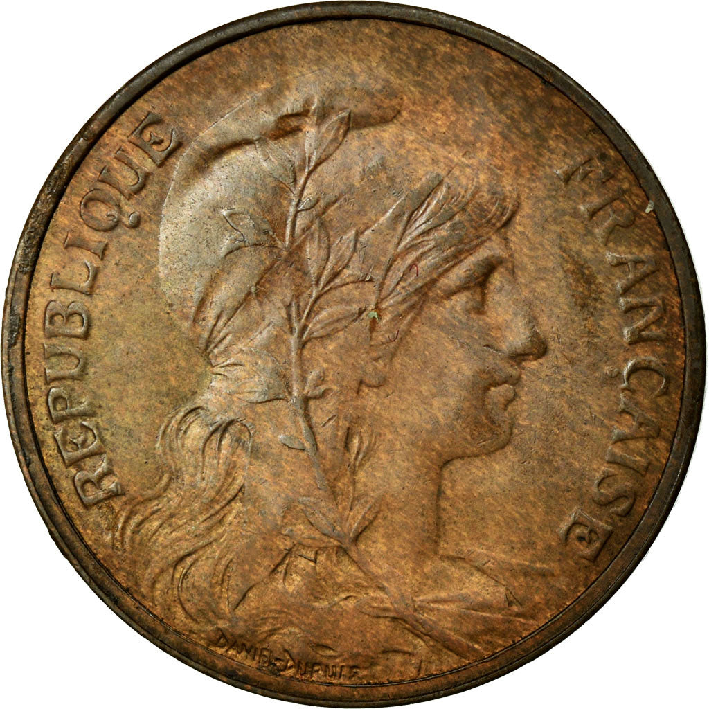 Coin, France, Dupuis, 5 Centimes, 1909, MS(60-62), Bronze, Gadoury:165
