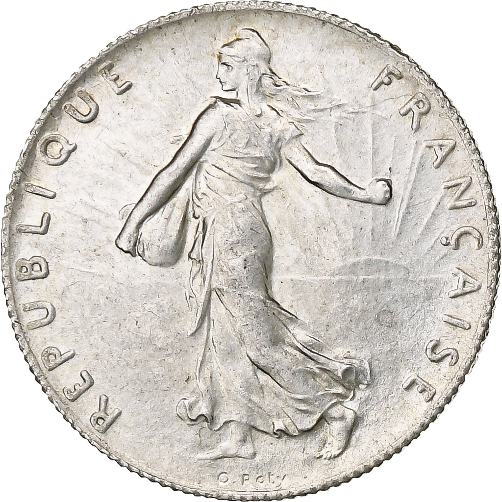 France, 50 Centimes, Semeuse, 1920, Paris, Silver, AU(55-58), Gadoury:420