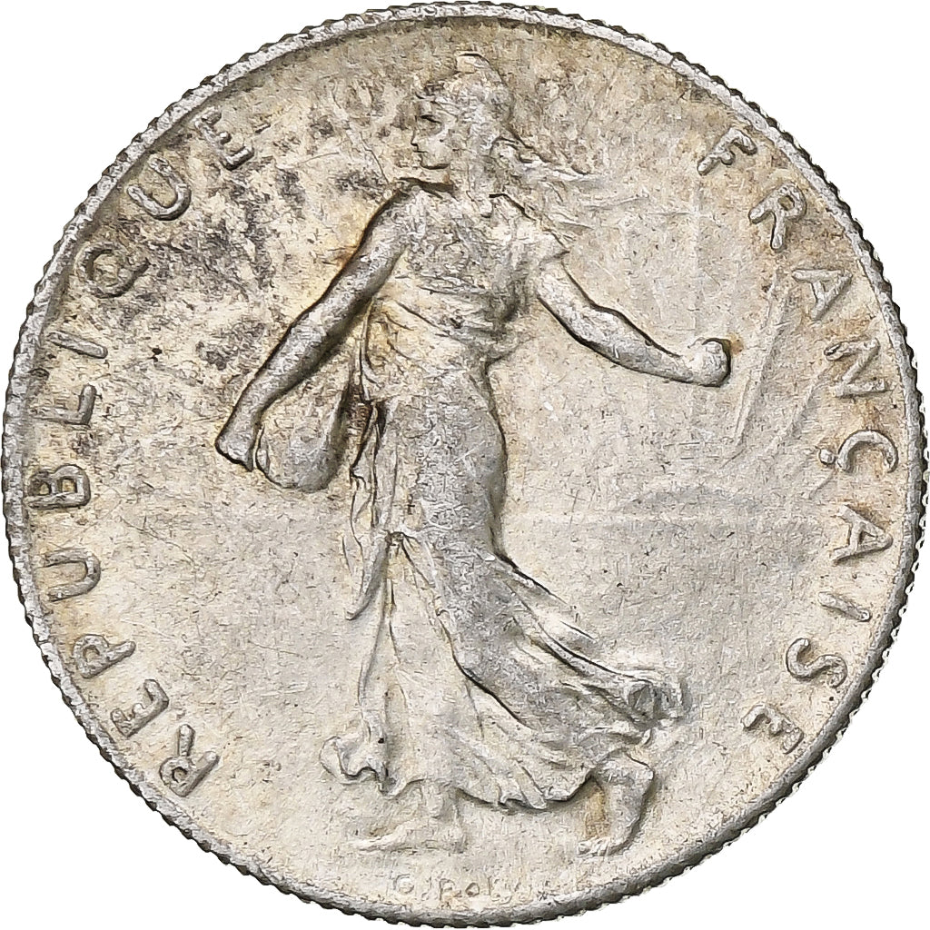 Frankreich, 50 Centimes, Semeuse, 1916, Paris, Silber, VZ, Gadoury:420, KM:854
