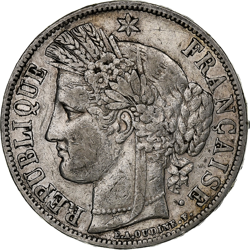 Francia, 5 Francs, Cérès, 1850, Paris, Argento, BB+, Gadoury:719, KM:761.1