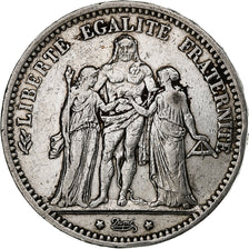 France, 5 Francs, Hercule, 1876, Paris, Silver, VF(30-35), Gadoury:745a