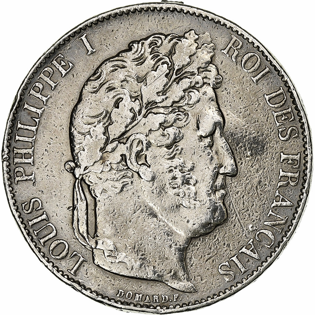Francia, 5 Francs, Louis-Philippe, 1846, Paris, Argento, BB, Gadoury:678a
