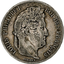 Francia, 5 Francs, Louis-Philippe, 1835, Strasbourg, Abeille, Argento, MB+