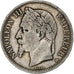 Francia, Napoleon III, 5 Francs, 1868, Strasbourg, Argento, BB, Gadoury:739